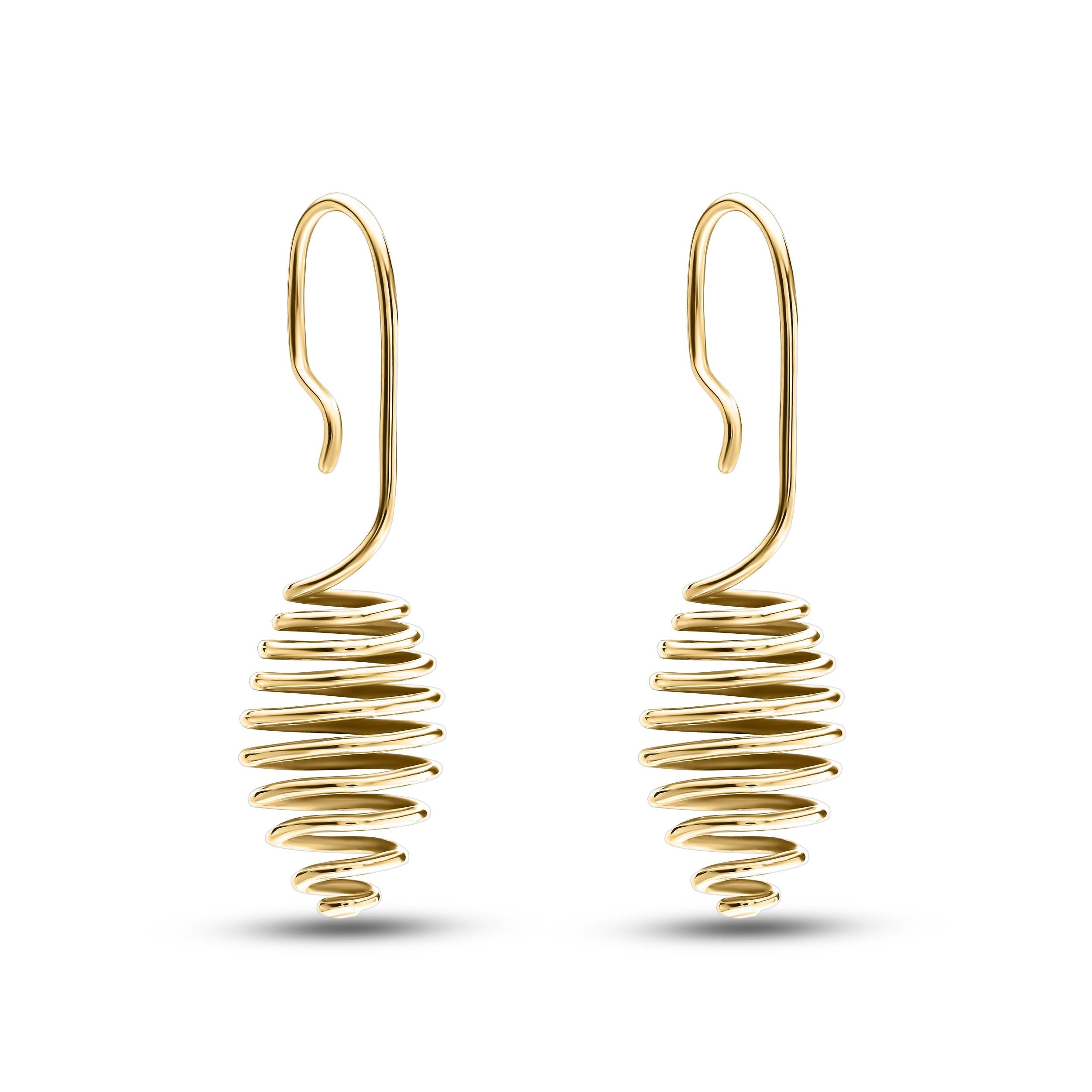 Handcrafted Minimalist Earrings - Ellipse