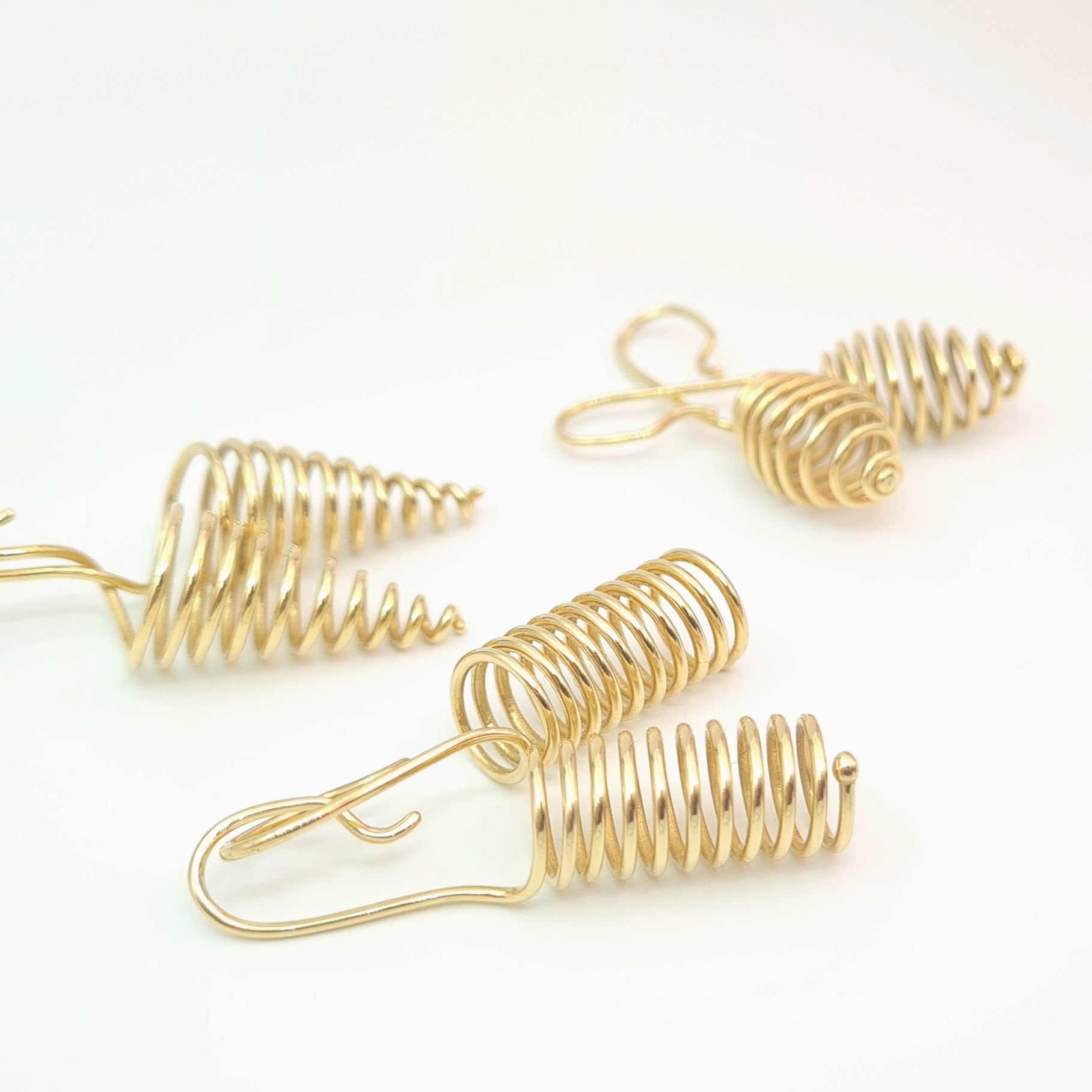 Boucles d'oreilles minimalistes faites main - Ellipse