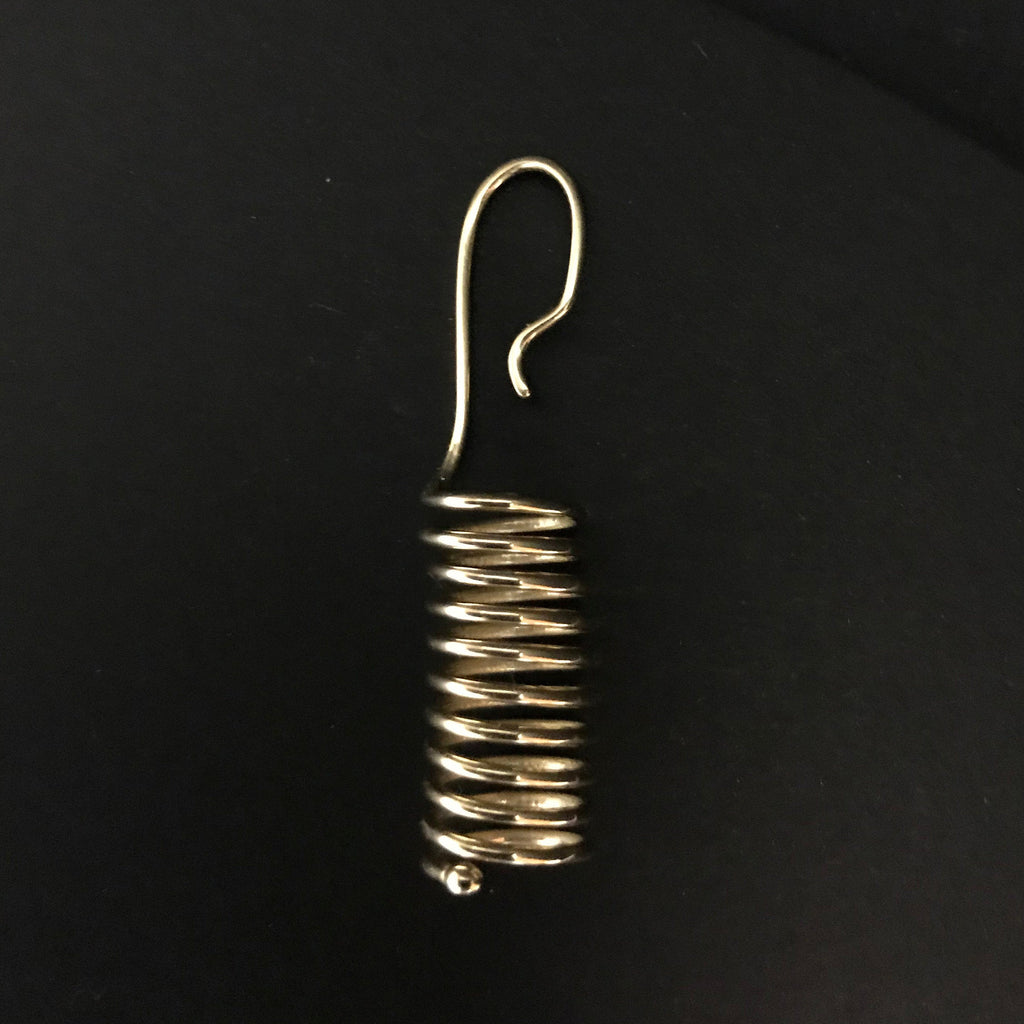 Boucles d'oreilles minimalistes faites main - Cylindre
