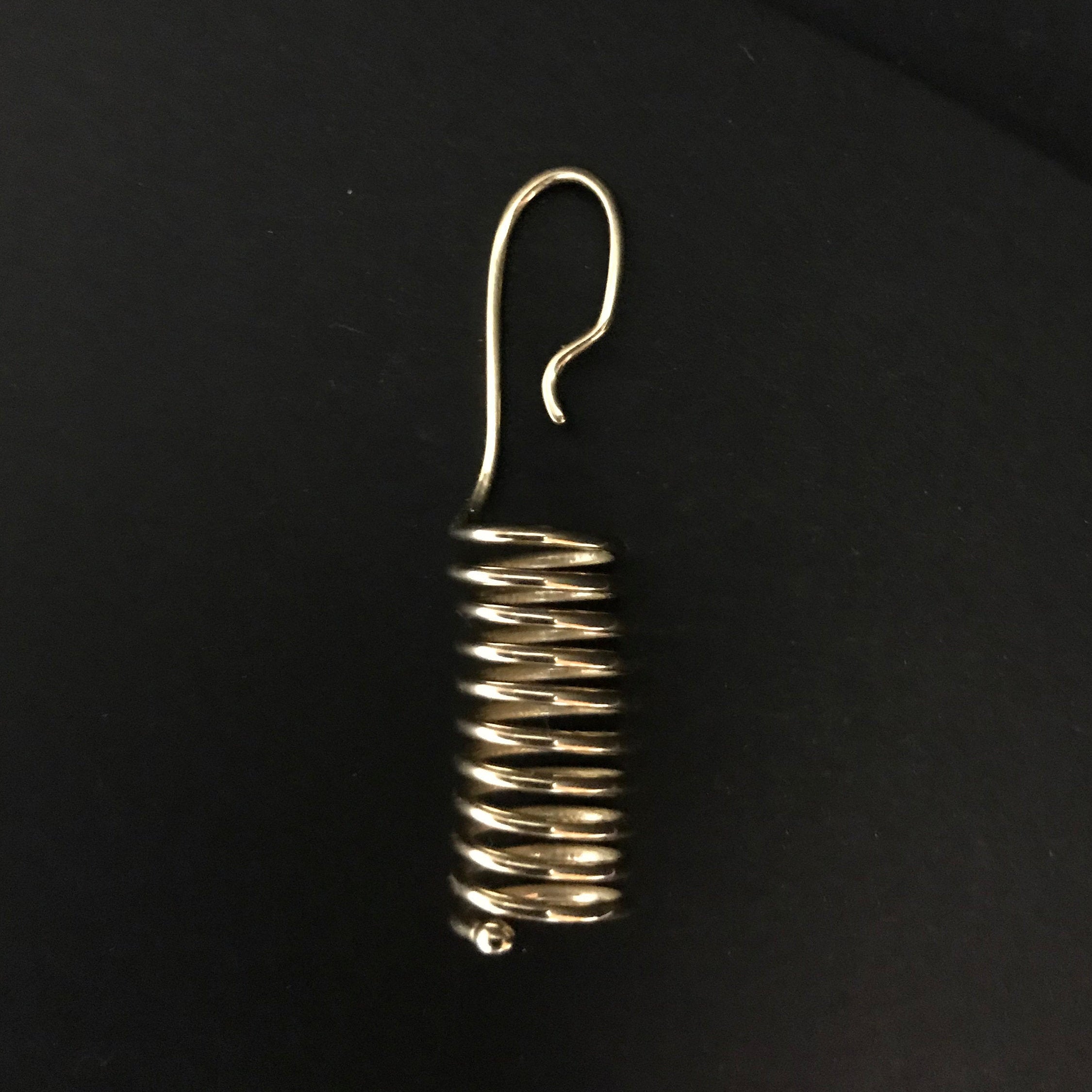 Boucles d'oreilles minimalistes faites main - Cylindre