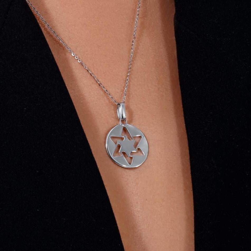 Pendentif Étoile de David Fait Main
