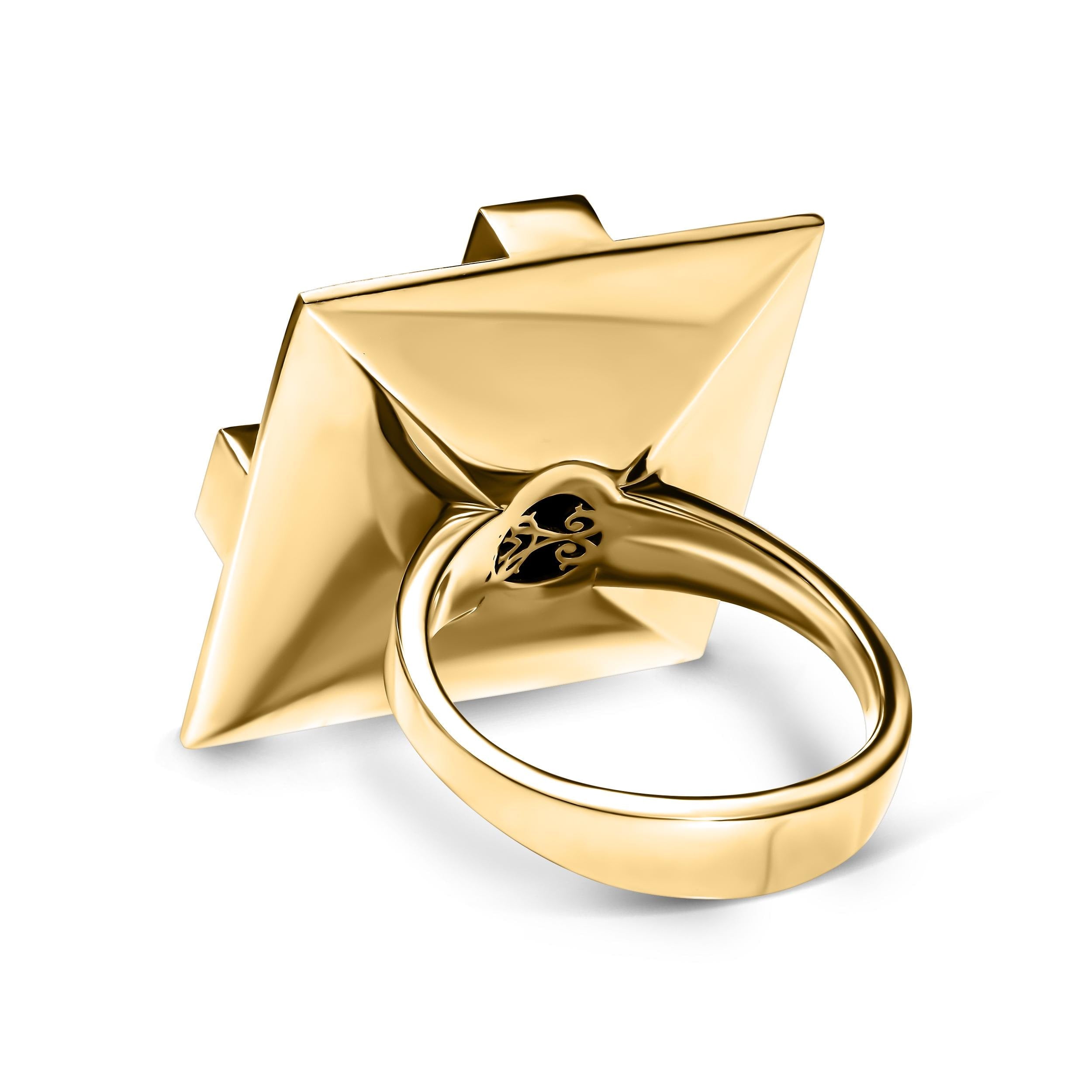 Modernist Gold Onyx Handcrafted
