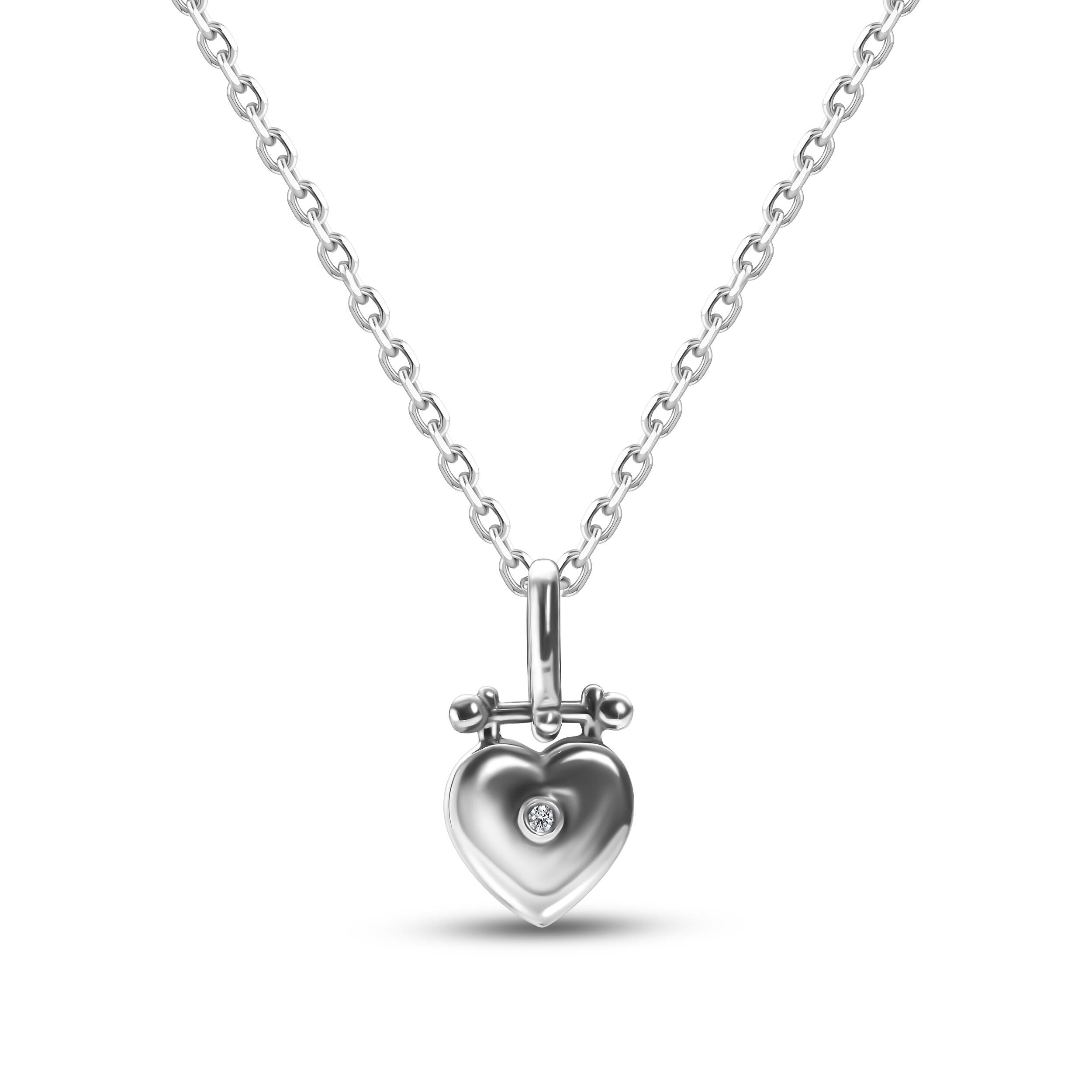 Cold Heart Pendant Handcrafted