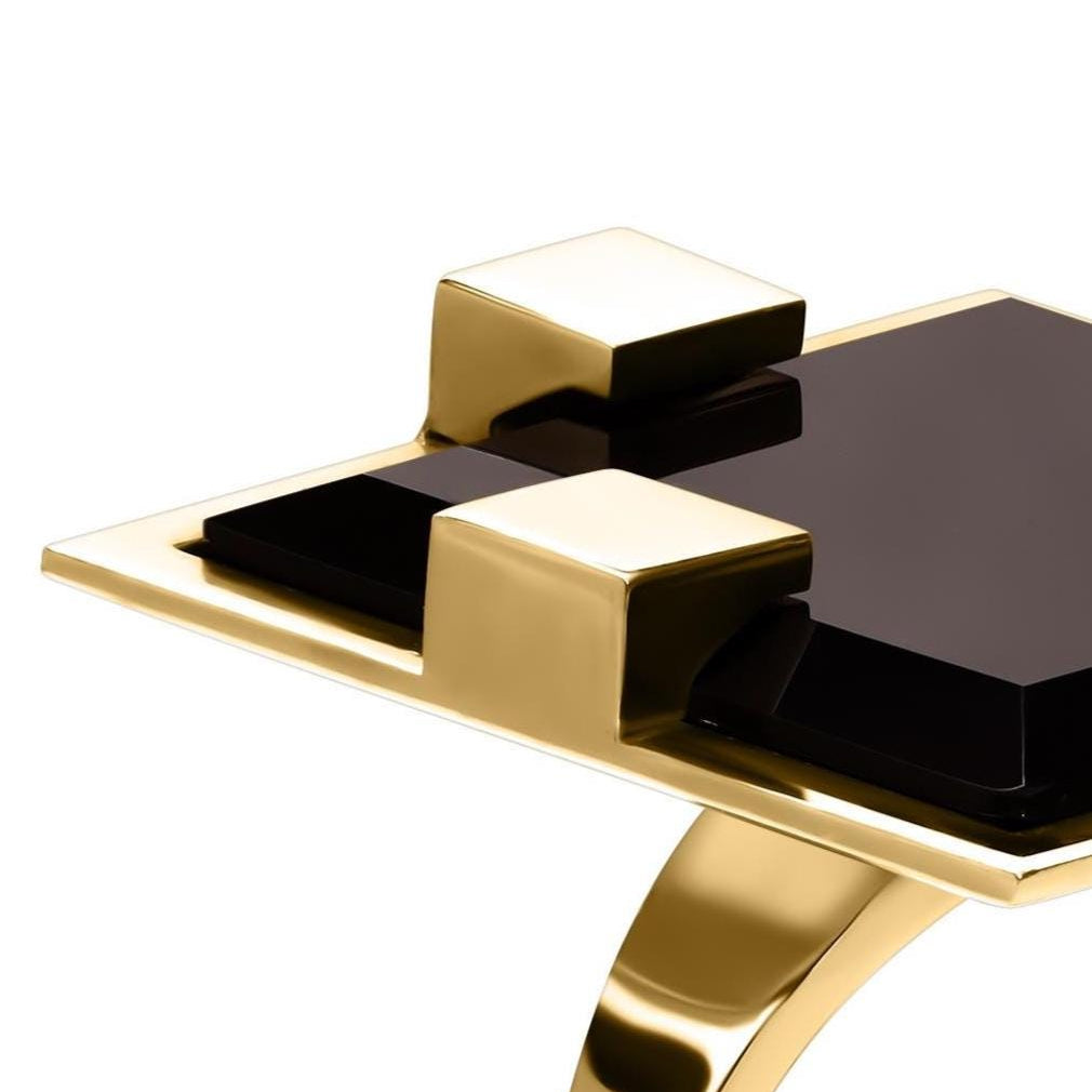 Modernist Gold Onyx Handcrafted