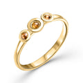 Cognac Diamond Ethnic Cocktail Ring