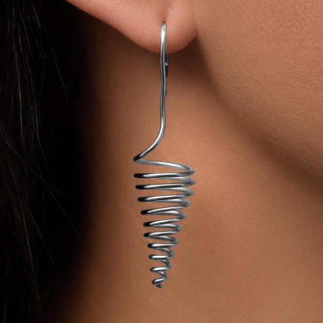 Handcrafted Spiral Earrings.