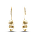 Boucles d'oreilles minimalistes faites main - Ellipse