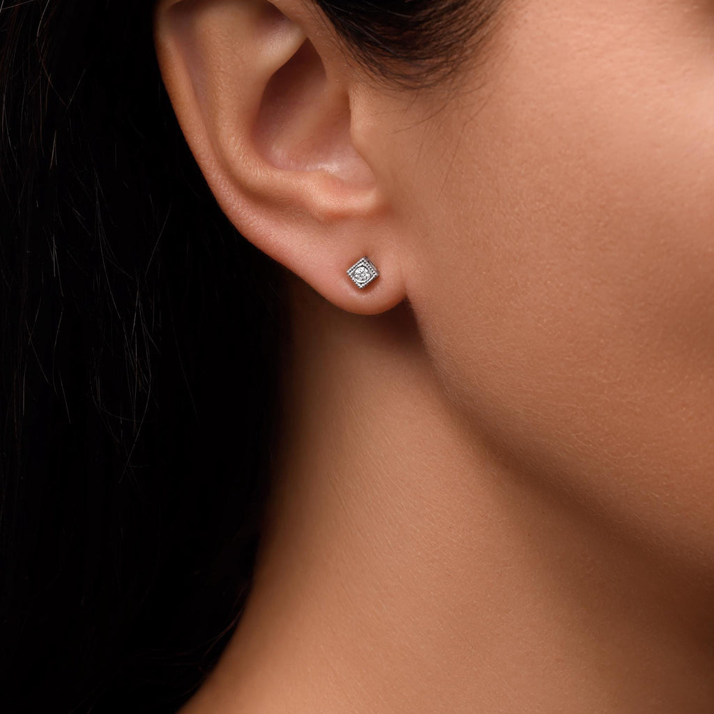 Œillet préféré avec diamant fait main