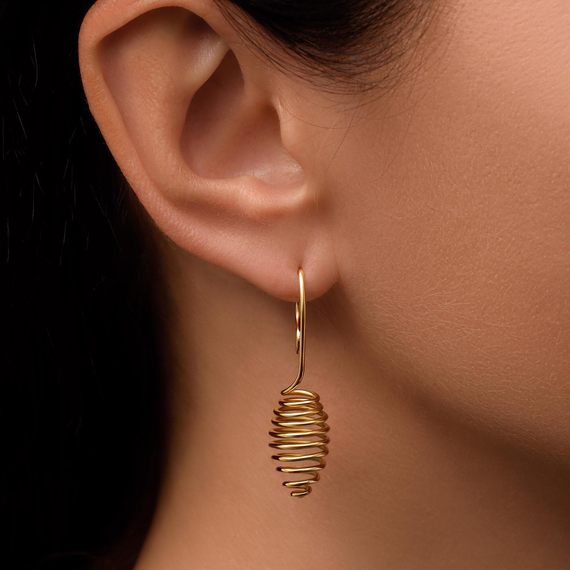 Handcrafted Minimalist Earrings - Ellipse
