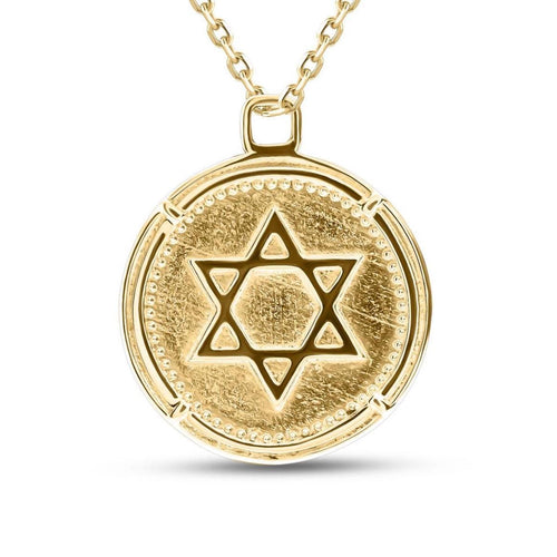 Amulet with Star of David and Menorah Handcrafted