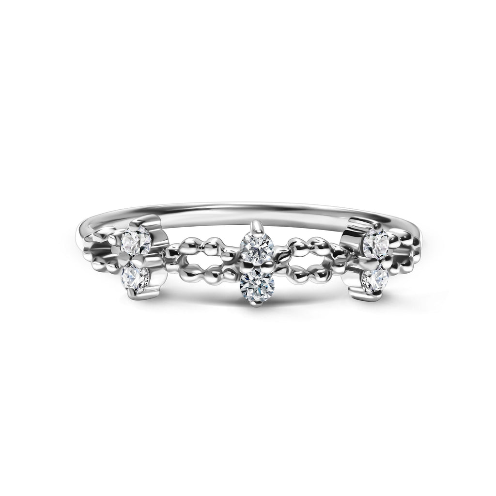 My Precious Gold Ring with Six Diamonds