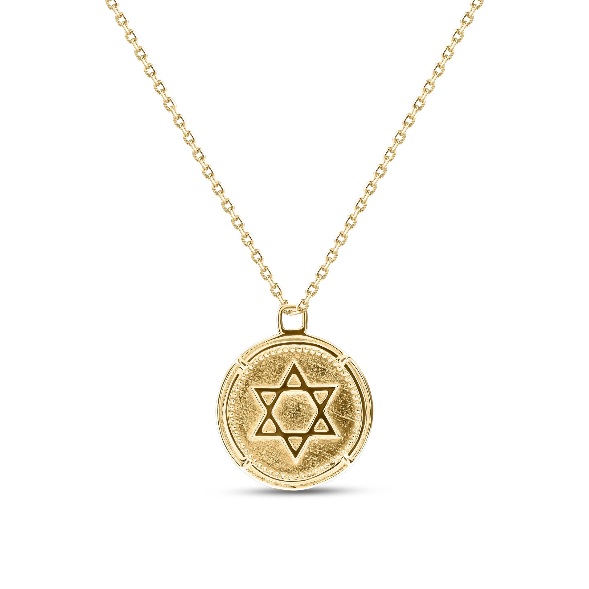 Amulet with Star of David and Menorah Handcrafted