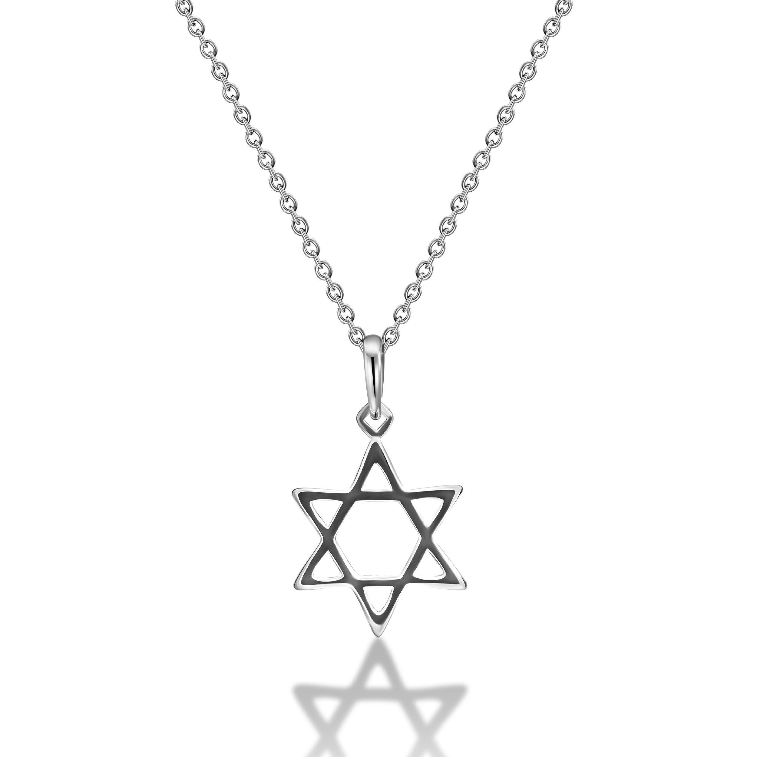Gold Star of David Pendant Handcrafted