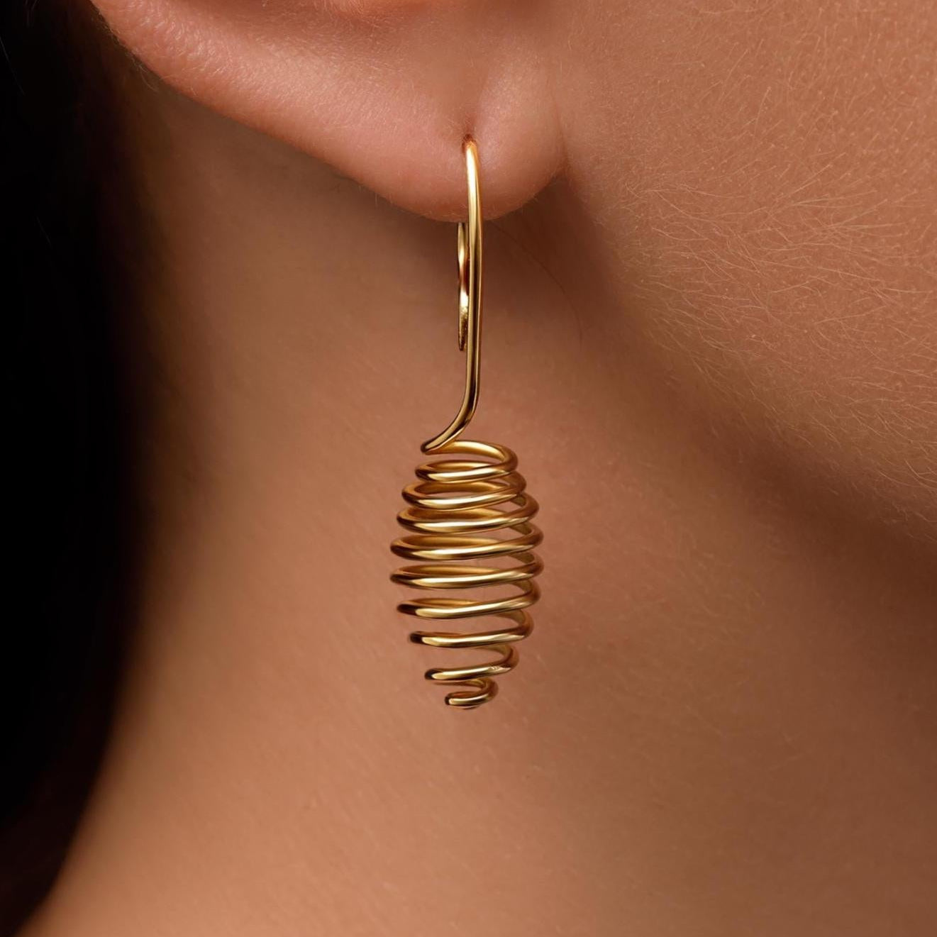 Handcrafted Minimalist Earrings - Ellipse