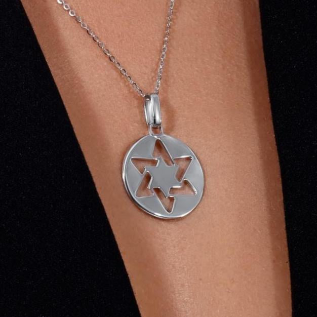 Pendentif Étoile de David Fait Main