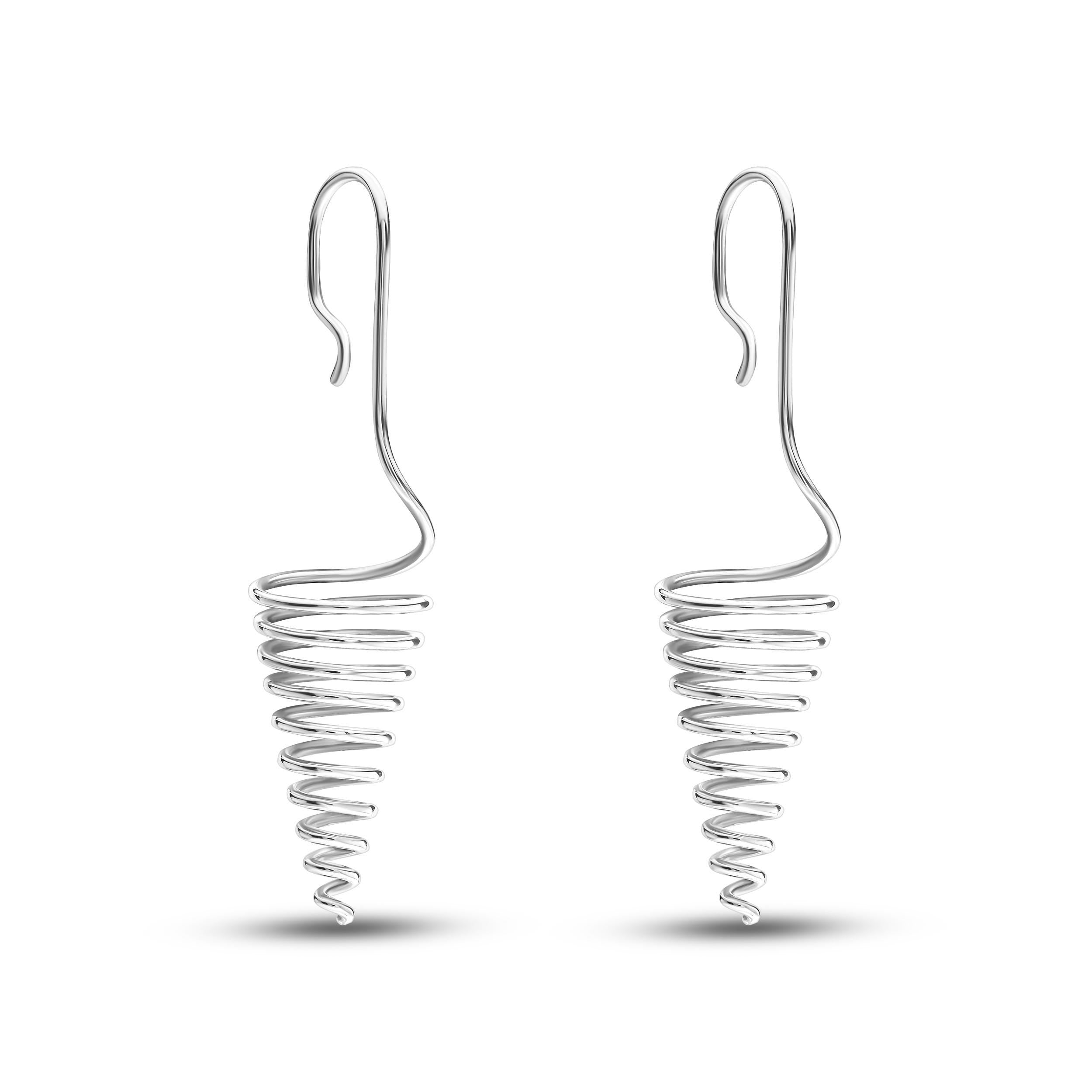 Handcrafted Spiral Earrings.