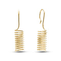 Boucles d'oreilles minimalistes faites main - Cylindre