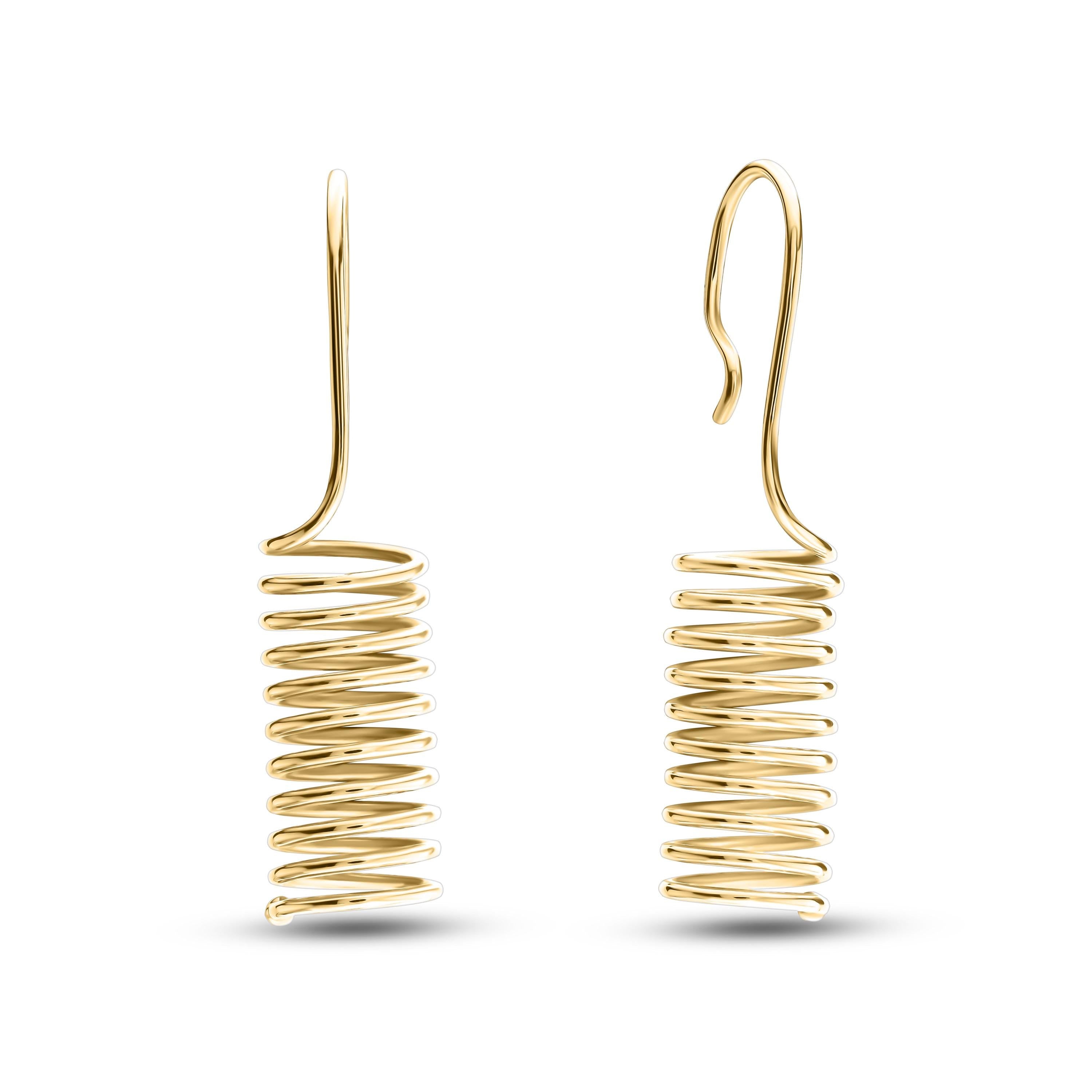 Handcrafted Minimalist Earrings -  Cylinder