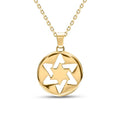 Pendentif Étoile de David en or, fait main